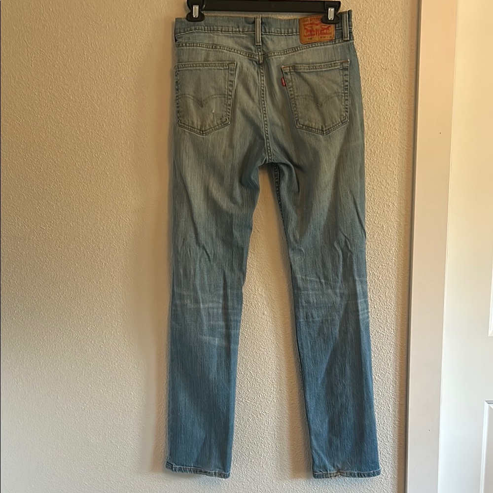 Distressed Light Blue Jeans - Picture 5 of 5